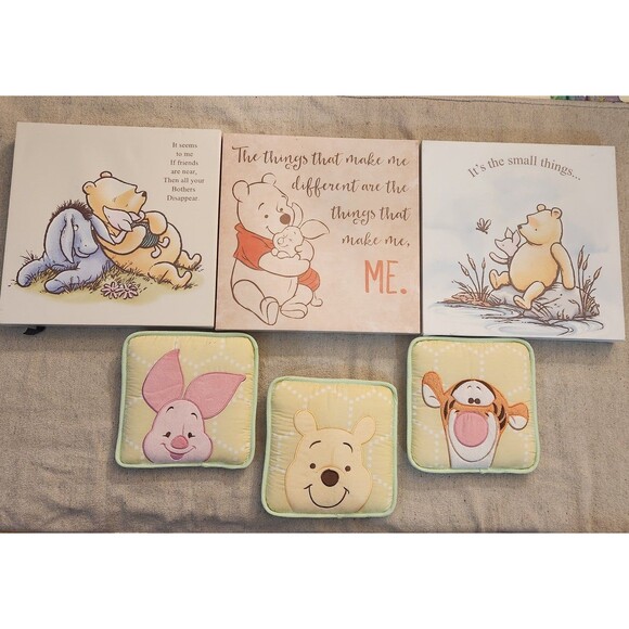 Artissimo Disney Classic Winnie The Pooh Nursery decor set of 6